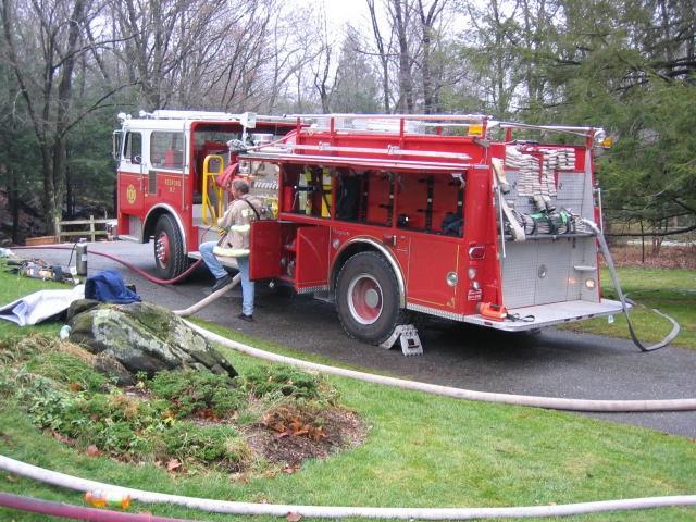 E-110 Pumps at a Live Burn Drill on 11/20/04